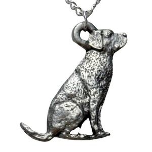 Sitting Golden Retriever Dog Necklace 1560